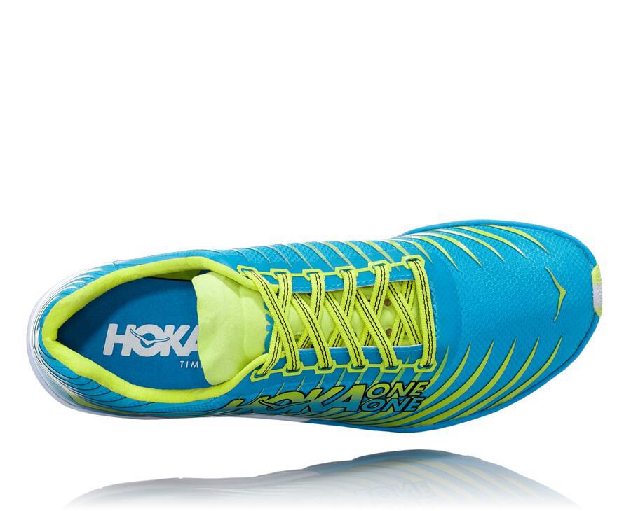 Hoka One One Spikes Dame - Evo Xc - Blå/Grøn - 605724DFC